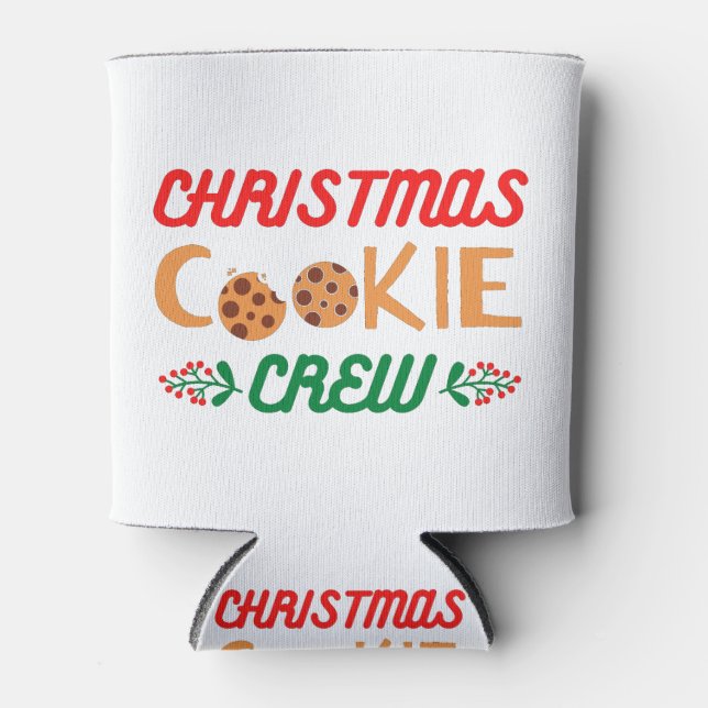 Weihnachtskeks-Crew Dosenkühler (Vorderseite)