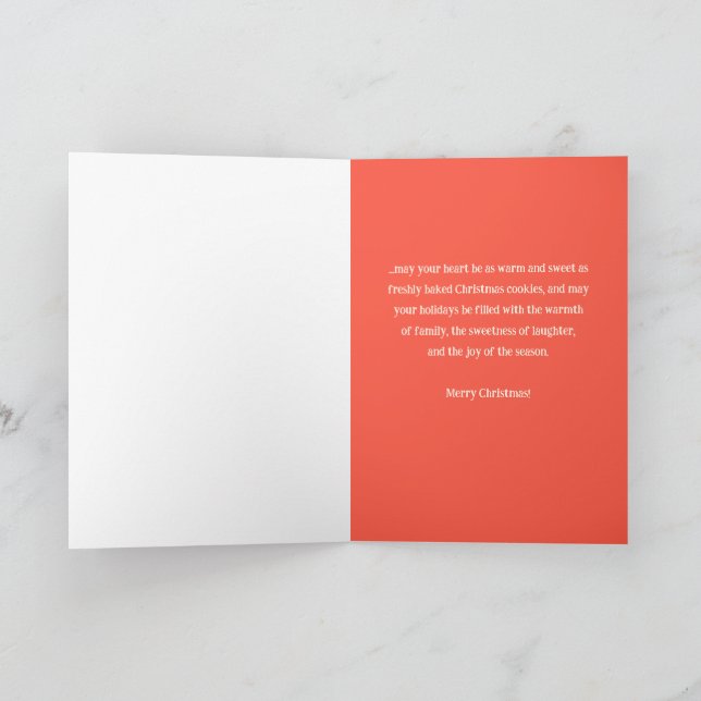 Weihnachtskeks-Crew Feiertagskarte (Innenseite)