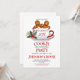Weihnachtskeks Dekorieren der Party Einladung