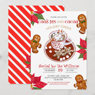 Weihnachtskeks Dekorieren der Party Einladung