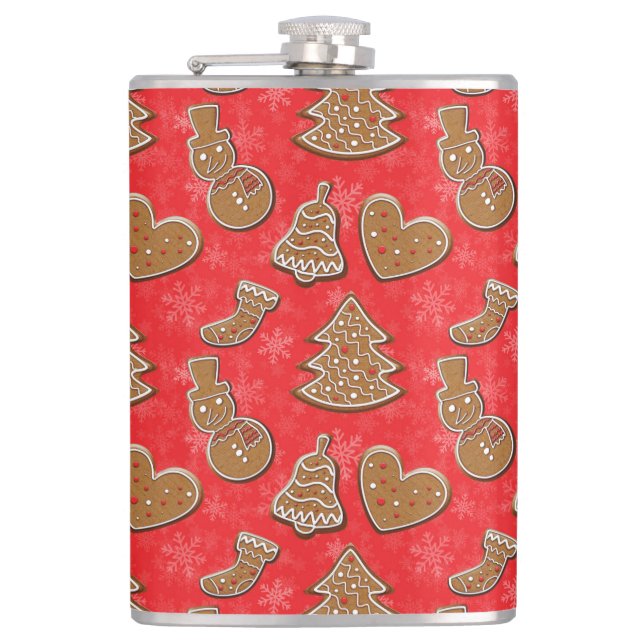 Weihnachtskeks Flachmann (Vorderseite)