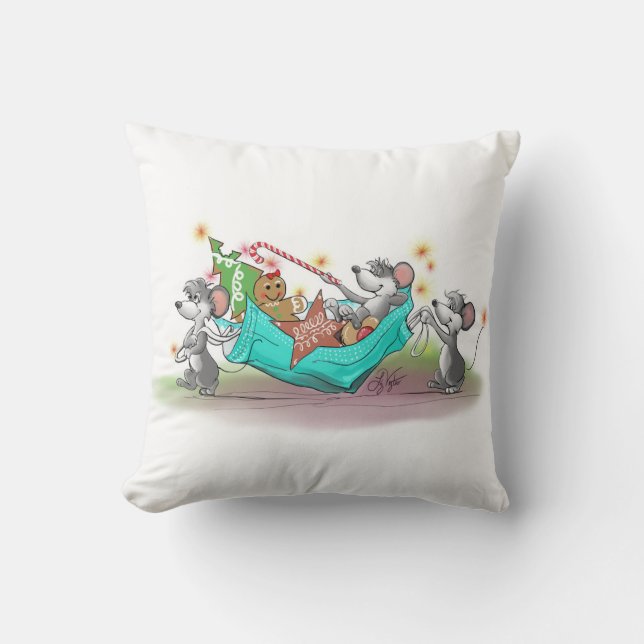 Weihnachtskeks Heist Kissen (Vorderseite)