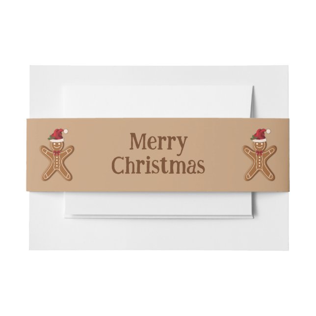 Weihnachtskeks mit Text Einladungsbanderole (Vorderseite Beispiel)