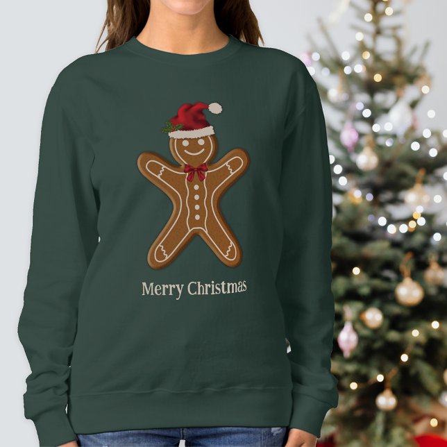 Weihnachtskeks mit Text Sweatshirt (Festive design for the Holiday season.)