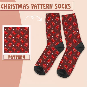 Weihnachtskeks Muster Socken