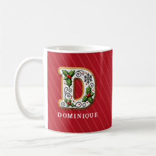 Weihnachtskeks Personalisierte Familienmonogramm D Kaffeetasse