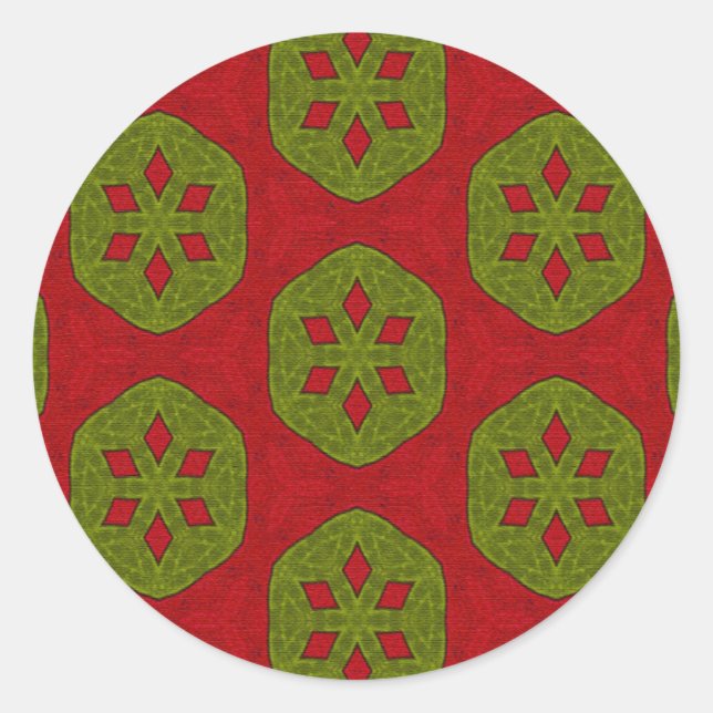 Weihnachtskeks Runder Aufkleber (Vorderseite)