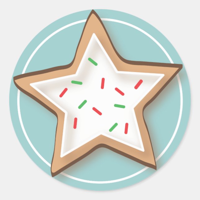 Weihnachtskeks Yummy Stickers (Vorderseite)