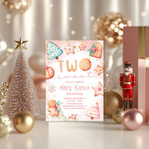 Weihnachtskeks Zwei süße 2. Geburtstags-Party