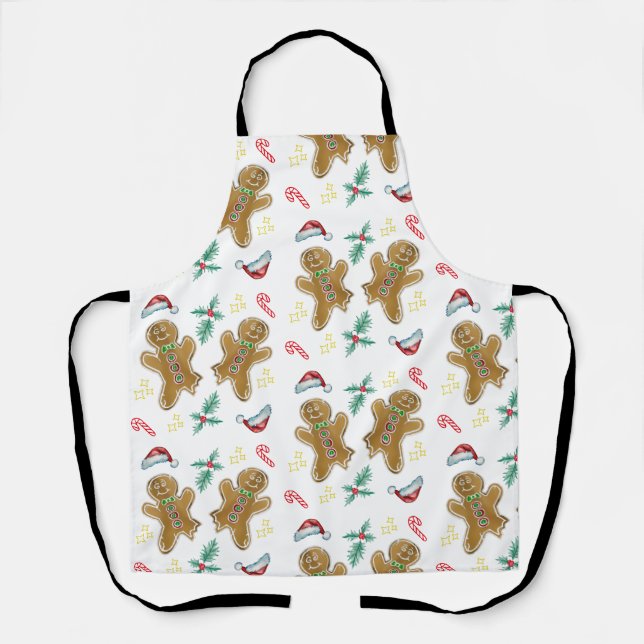 Weihnachtskekse! All-Over-Druck Schürze (Vorderseite)