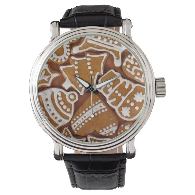 Weihnachtskekse Armbanduhr (Vorderseite)