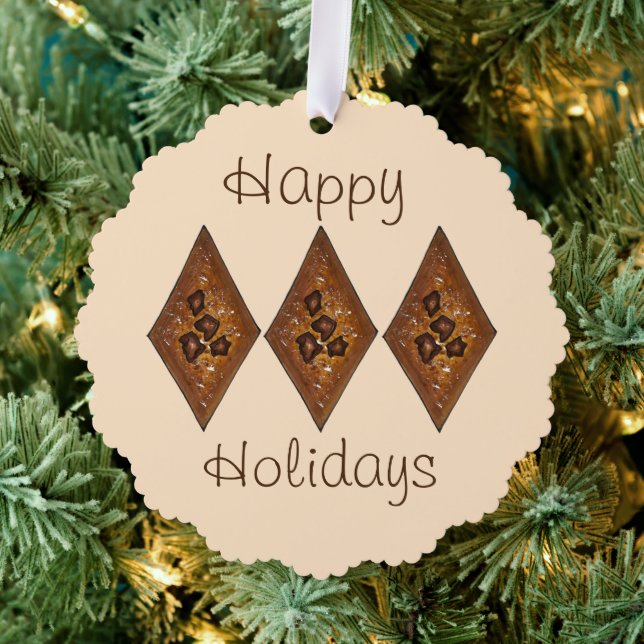 Weihnachtskekse aus Sandstränden Feiertage backen Ornament Karte (Insitu (Baum))