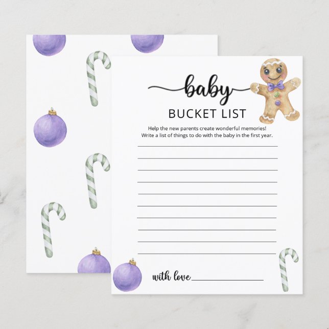 Weihnachtskekse | Baby Eimer List Game (Vorne/Hinten)