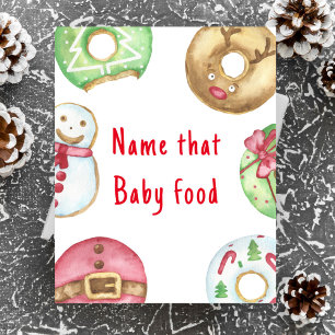 Weihnachtskekse Babydusche Name dieses Babynahrung Poster