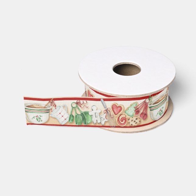 Weihnachtskekse & Backthema Band Ripsband (Spule)