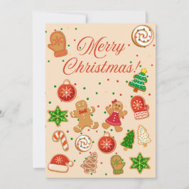 Weihnachtskekse Feiertagskarte