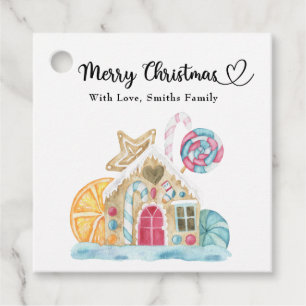 Weihnachtskekse - Frohe Weihnachten Geschenkanhänger