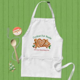 Weihnachtskekse für den Santa Green Classic Round  Schürze