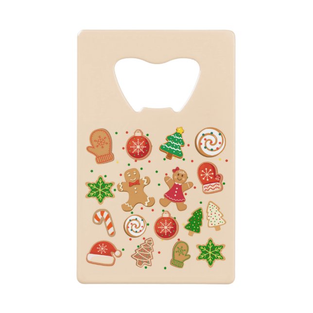 Weihnachtskekse Geldbeutel Flaschenöffner (Vorderseite)