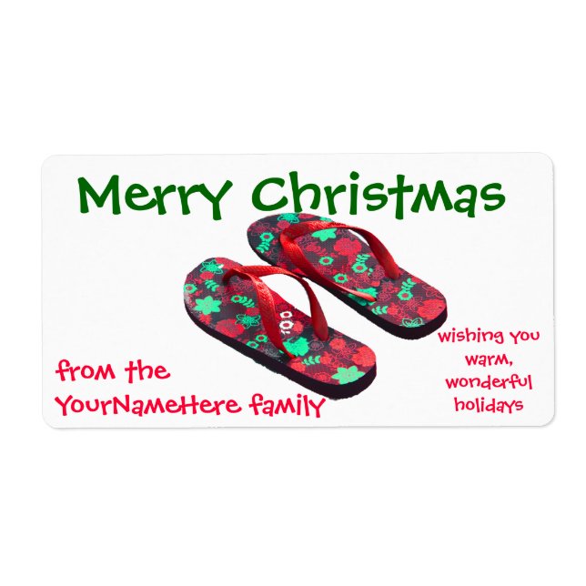 Weihnachtskekse - Geschenketikett (Vorne)