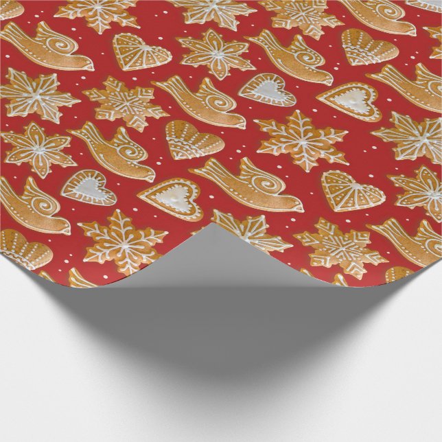 Weihnachtskekse | Gingerbread Medovniky Geschenkpapier (Ecke)