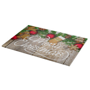 Weihnachtskekse Glasschneidebrett Schneidebrett