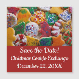 Weihnachtskekse ich farbenfrohe Ferien Save the Da Magnetkarte