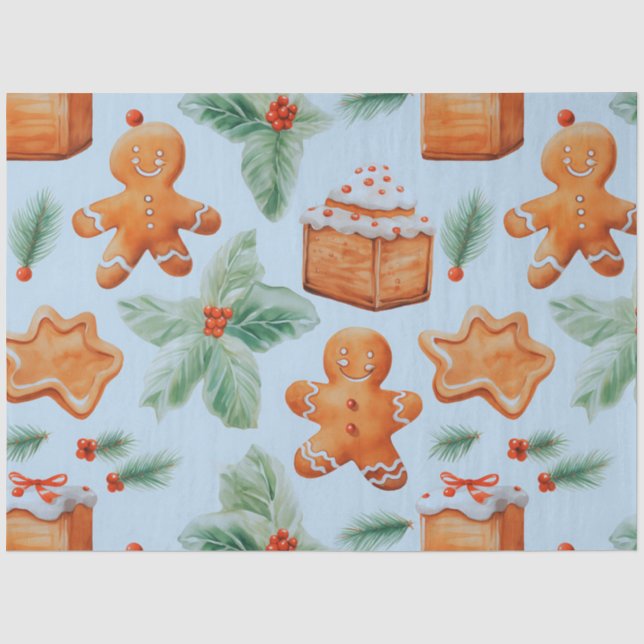 Weihnachtskekse Kuchen Lebkuchen Weihnachten Seidenpapier (Vorderseite)