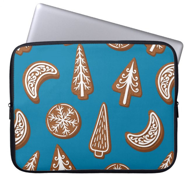 Weihnachtskekse Laptopschutzhülle (Vorderseite)