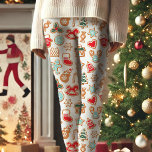 Weihnachtskekse Lebkuchen Urlaub Capri Leggings<br><div class="desc">Feiern Sie die festliche Jahreszeit mit diesen lustigen und gemütlichen Weihnachtskochen Gingerbread Capri Leggings. Diese Leggings mit ihren köstlichen Keksen zum Thema Urlaub, Bonbons und Lebkuchendesigns sind perfekt, um den Feiertag zu erleben. Egal ob Sie Kekse backen oder am Kamin gemütlich werden, diese Leggings werden Ihnen während der Saison stilvoll...</div>