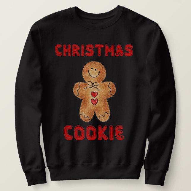 WEIHNACHTSKEKSE Lustiger Hässlicher Pullover Sweat (Design vorne)