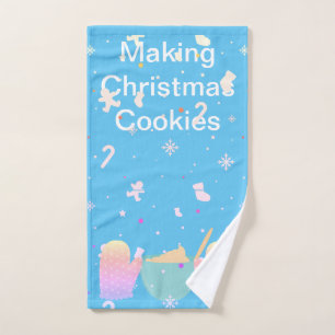 Weihnachtskekse machen handtuch