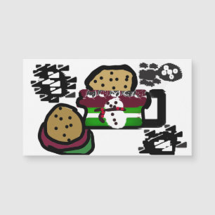 Weihnachtskekse Magnetkarte