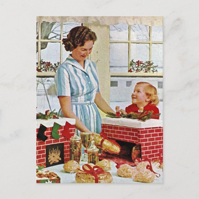 Weihnachtskekse mit meinem Ma-Foto machen Postkarte (Vorderseite)