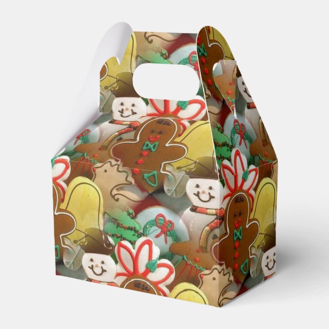 Weihnachtskekse Muster Gefälligkeitsbox Geschenkschachtel (Vorderseite)
