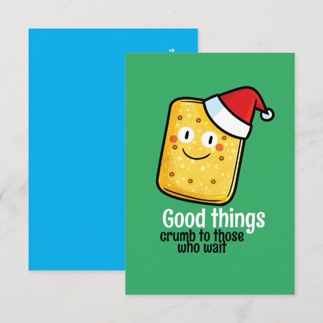 Weihnachtskekse nach Maß Dankeskarte (Vorne/Hinten)