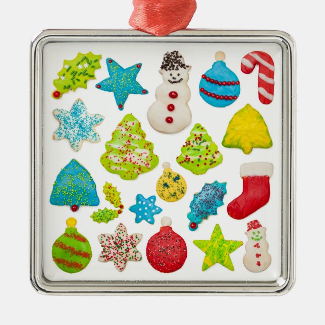 Weihnachtskekse Ornament Aus Metall (Vorne)