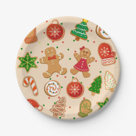 Weihnachtskekse Pappteller