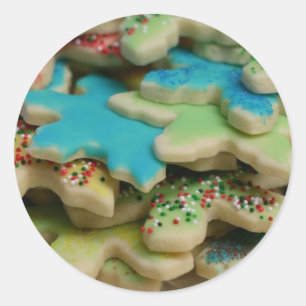 Weihnachtskekse Runder Aufkleber