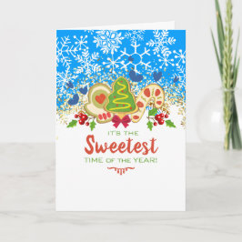 Weihnachtskekse Schneeflocken Backbäckerei Feiertagskarte