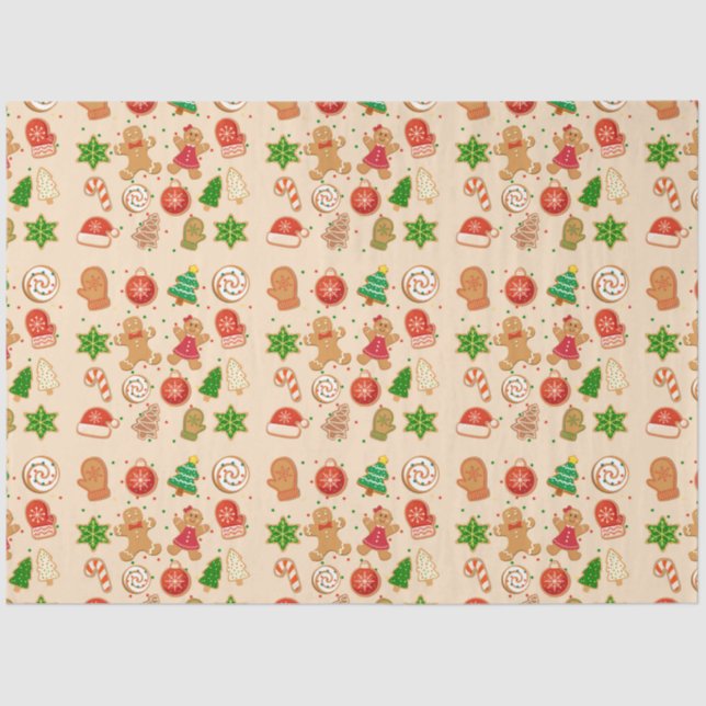 Weihnachtskekse Seidenpapier (Vorderseite)