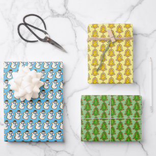 Weihnachtskekse Snowman Bell Tree Holiday Backen Geschenkpapier Set