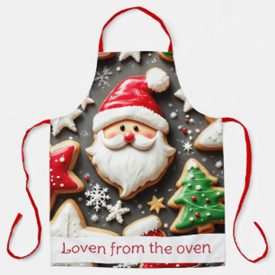 Weihnachtskekse Text hinzufügen Liebe aus dem Ofen Schürze