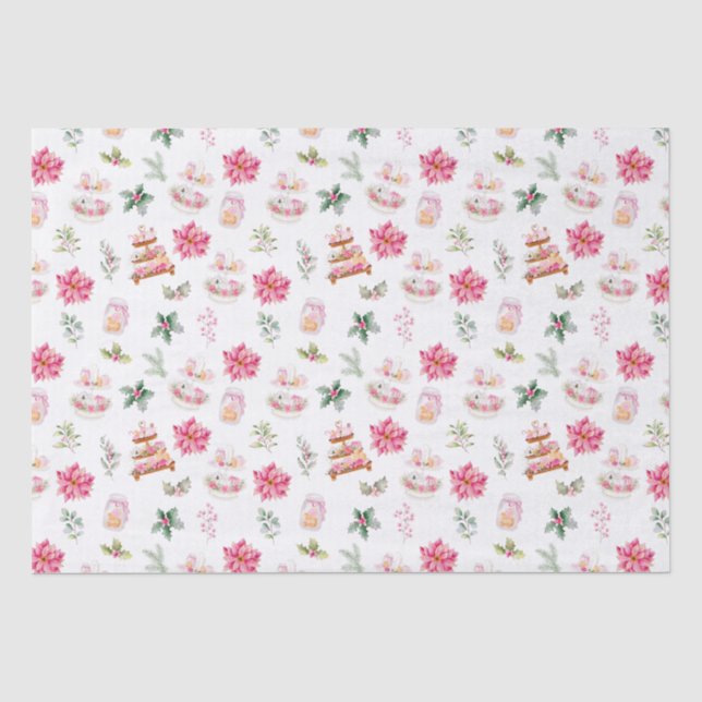 Weihnachtskekse und Foliage Pink Seidenpapier (Vorderseite)