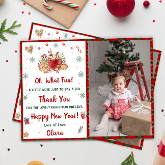 Weihnachtskekse Weihnachts-Party Vielen Dank Foto Einladung