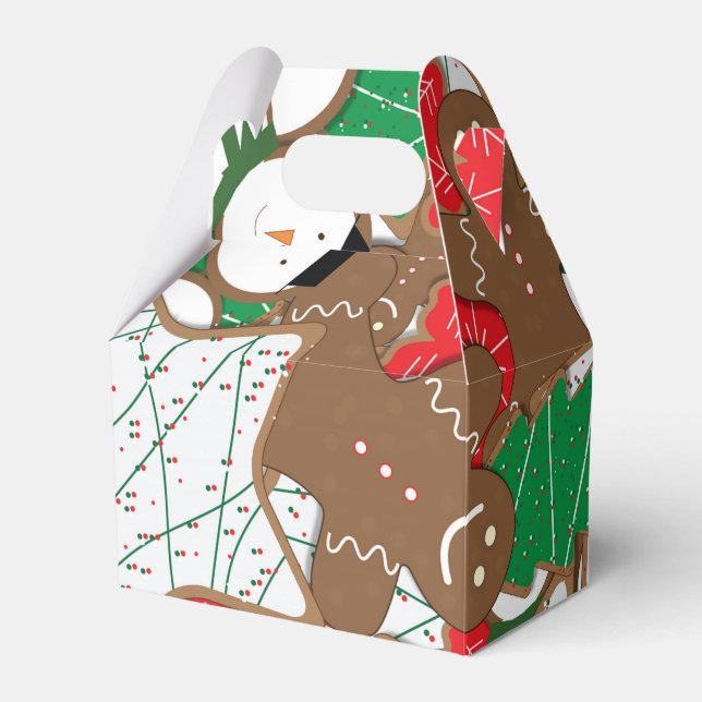 Weihnachtskekse Weihnachtsfeier Gefallen Box Geschenkschachtel (Vorderseite)