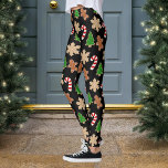 Weihnachtskekse Weihnachtsfeiertag Leggings<br><div class="desc">Weihnachts-Keks-Leggings mit Weihnachtsbaumkeks,  Bonbons,  Schneeflocken und Lebkuchen. Sie passen perfekt zu Ihrem hässlichen Pullover</div>