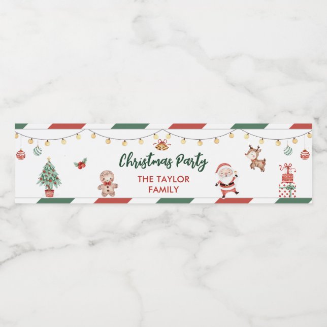 Weihnachtskekse Weihnachtsgebäck - Party (Einzelnes Label)