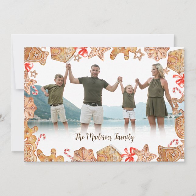 Weihnachtskekse Weihnachtskarte Feiertagskarte (Vorderseite)