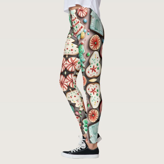Weihnachtskekse, Zuckerhausmuster Leggings (Links)